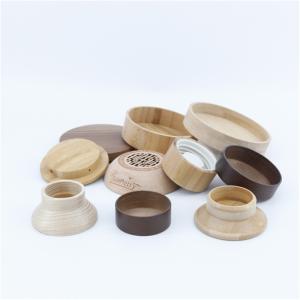 Candle Clear Glass Jars With Wooden Lids Screw Top