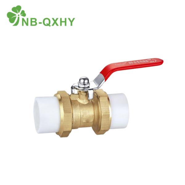 China Water Brass Core PPR Fitting Ball Valve for Pipe System