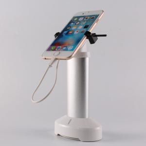 security mobile phone charging display stand alarm holder with cable concealed