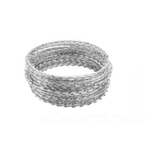 960mm Galvanized Concertina Security Fence Razor Barbed Wire Top