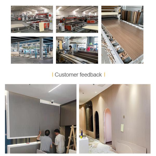 Fireproof Fabric Bamboo Charcoal Wood Veneer Interior Decoration Wall Panels Moisture Proof