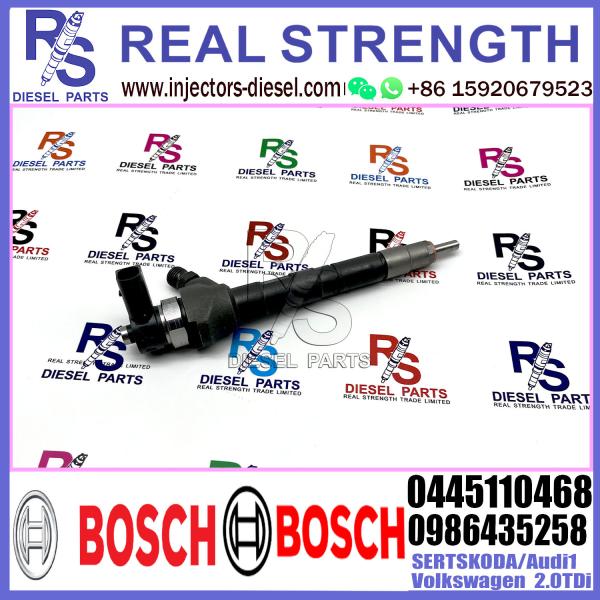 Common Rail Fuel Diesel Injector 0445110468 0986435258 for SERT/SKODA/Audi/Volkswagen 2.0TDI/1.6TDi Engine