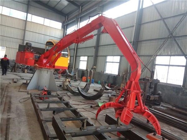 Buy 2t stationary crane with grab for steel scrap handling at wholesale prices