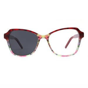 Fancy Surface Acetate Frame Glasses Durable Can Change Lenses