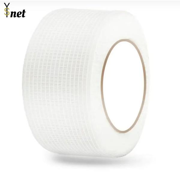 Buy 55g Self-adhesive mesh tape caulking tape mesh autoadhesive 8mesh fiberglass tape at wholesale prices