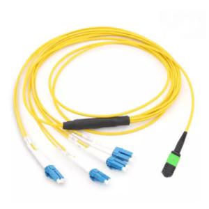 High quality Connector singlemode SM 12 core 3m mpo fiber optic patch cord MPO