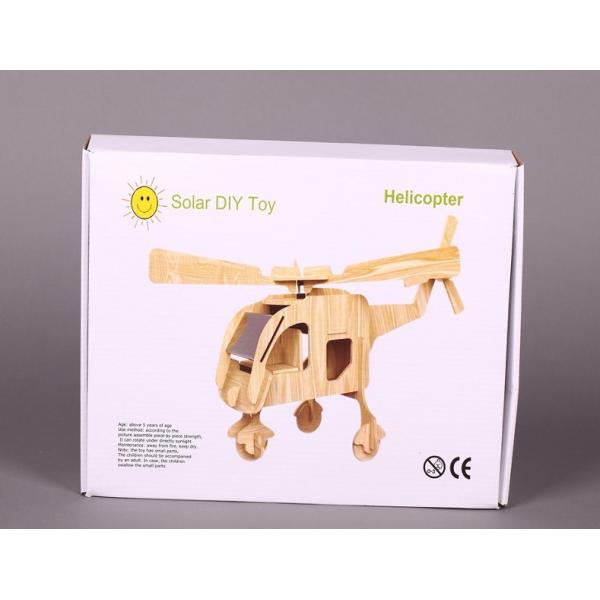 Montessori DIY Educational Toys Solar Panel Helicopter 250*185*150mm