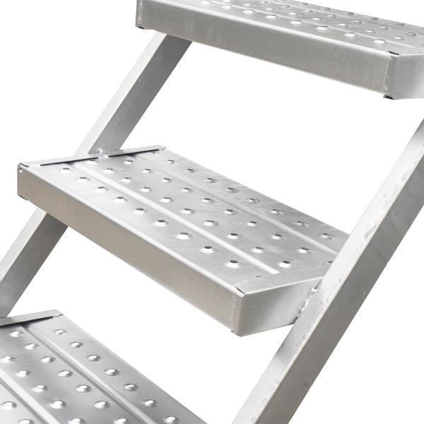 Lightweight Silver Scaffolding Climbing Ladders with 50cm Step Width