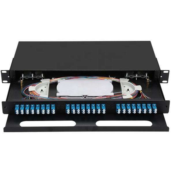 Buy 19 inch 24/48Cores Pull type optical fiber distribution frame 24 port Rack Mounted Indoor fiber patch panel(7244204) at wholesale prices