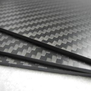 Black Full Carbon Fiber Board good heat resistance customized