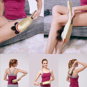 Rechargeable Red Light Handheld Percussion Massager With Interchangeable Nodes