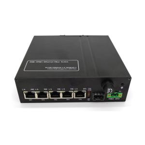 10-18VDC Input Industrial Ethernet POE Switch With 5 Ports Gigabit POE+ 1 SFP