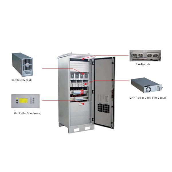 SHW48500 Series Telecom Equipments Hybrid Off Grid Solar Energy Powder Supply 48VDC Remote Monitoring