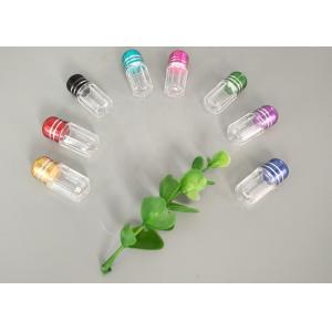 Green 2ml Mini Plastic Bottle With Metal Cap Bullet Shell