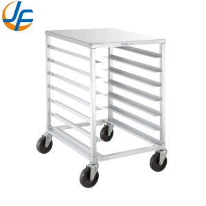 Quality Rk Bakeware China Foodservice NSF Aluminum End Load Undercounter Prep Top Sheet Bun Pan Rack for sale