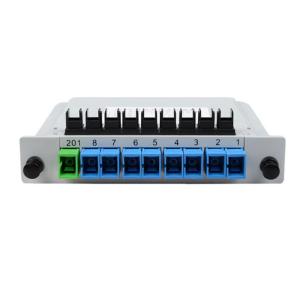 Fiber Optic 1x8 PLC Splitter Box G657A1 LSZH Singlmode