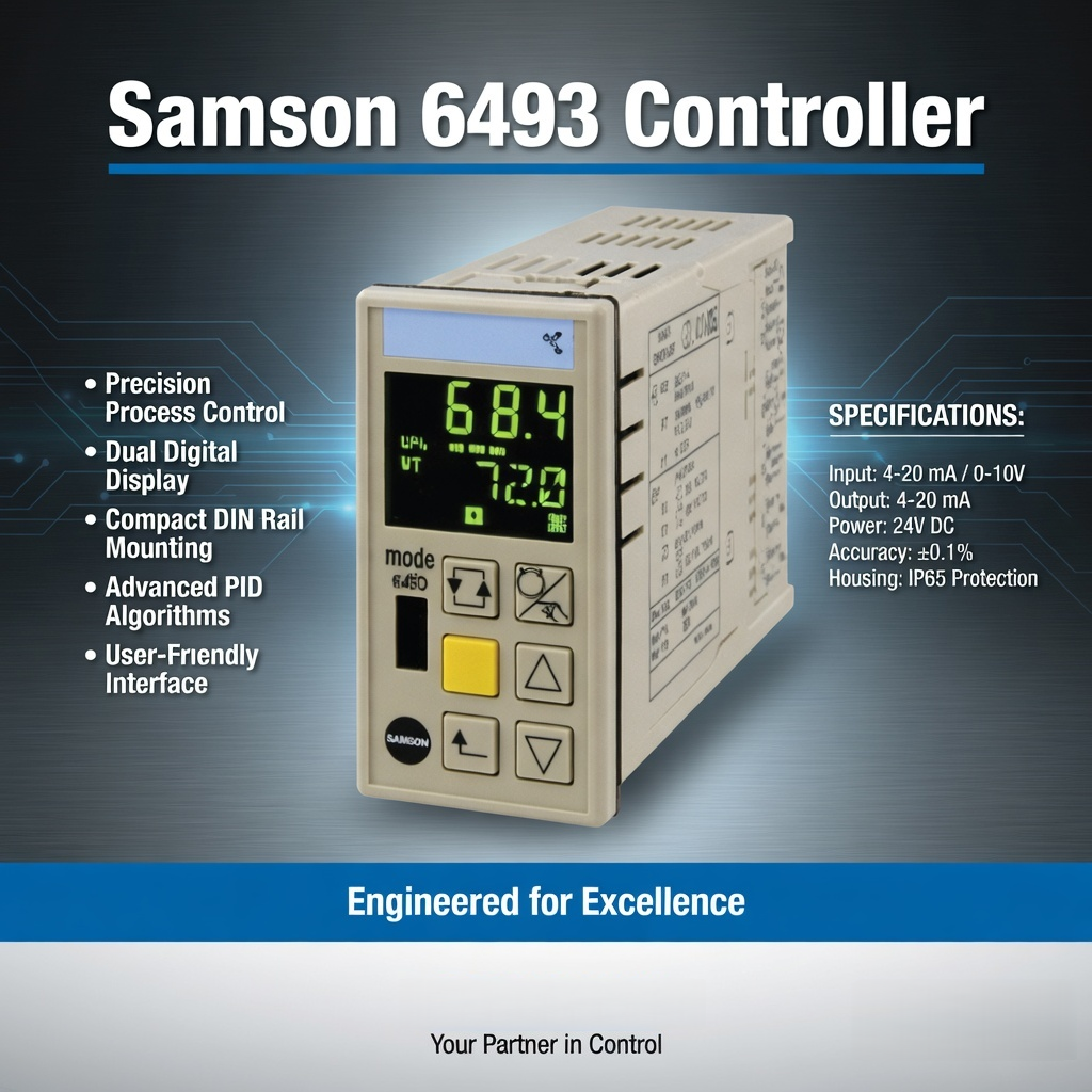 China Samson Process Control Unit Samson Controller 6493 Compact Controller for Panel Mounting on sale