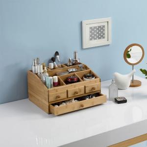 bamboo makeup organizer
