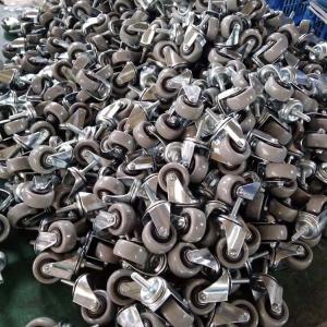 Small Size Light Duty Casters PVC Wheels 360 Dgree Rotating Swivel Bolt Hole