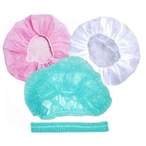 Quality Customised Disposable Bouffant Surgical Caps , Non Woven Bouffant Cap for sale