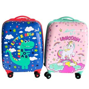 4 Wheeled Childrens Rolling Suitcase Multi Printed Customization Classic