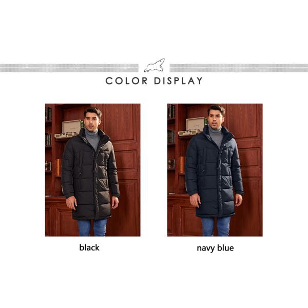 usiness-Style Long Hooded Winter Thickened Down Jacket – Your Winter Warmth Guardian