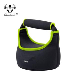 Strength Training Fitness Equipment Kettlebells Soft Neoprene With Sand Material