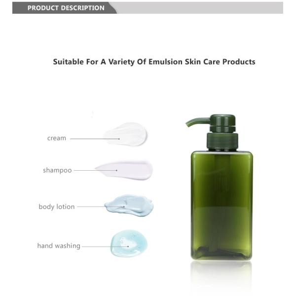 Recycled 150ml PETG Plastic Bottles Dark Green Color With Screw Sealing