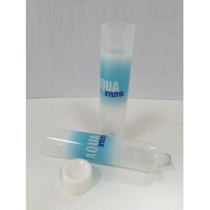 Round Transparent Laminated Pharmaceutical / Toothpaste Tube With Screw Cap