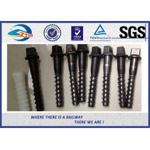 Black Oxide Railway Sleeper Screws Zinc Dacromet Screw On Spikes