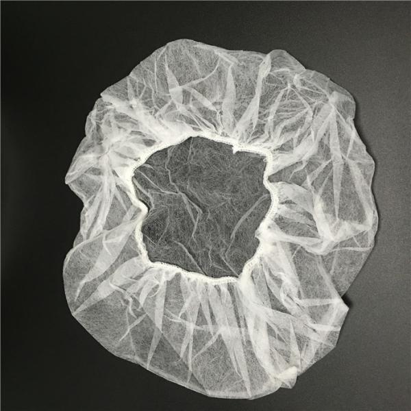 Buy 21" Polypropylene Bouffant Caps 10GSM For Examination / Cleanroom Environments at wholesale prices