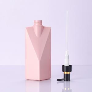 360ml PET Plastic White/Yellow/Pink Smooth Bottle With Black Pump For shampoo