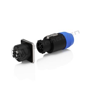 8-Pin Female Speaker Polyamide Shell Female Plug 8 Pin Loudspeakers Connector