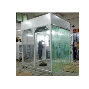 0.175 KW Vertical Airflow Booth Steel With Powder Coated Modular Structure