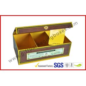 Glossy Lamination Cigar Luxury Gift Boxes With Dulex Board Packaging