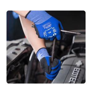 Vehicle Repairing Sandy Nitrile Gloves