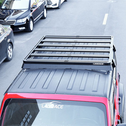 Roof Mount Adjustable Steel Aluminum Alloy Powder Spraying Flat Roof Rack for Jeep