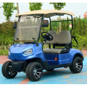China Blue 2 Seater Electric Golf Cart With 48v 4kw Motor Durable Roof And Comfortable Seating CE Certification Road Legal on sale