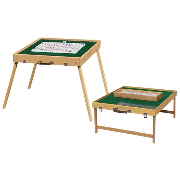Wood Style Panel Portable Folding Mahjong Table for Outdoor Party Events and Gatherings