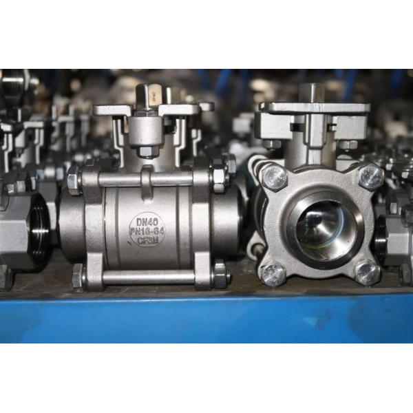 Three Piece Butt Welded Ball Valve with High Mounting Pad