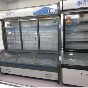 Fresh Vegetable Beverage Commercial Refrigerator Freezer Double Temperature