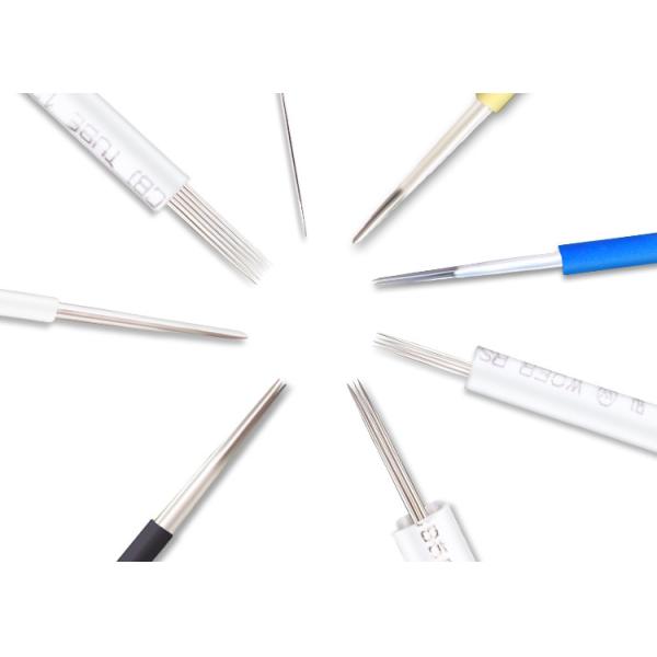 Stainless Steel Tattoo Machine Piercing Needles 4F For Eyeliner