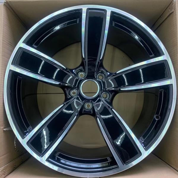 Buy Cast ET48 Black Alloy 5x130 22 Inch Wheels Fit Tire 285 35 R22 at wholesale prices