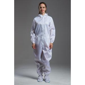 Anti Static ESD autoclavable cleanroom hooded white garment coverall with shoes