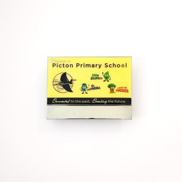 Buy Picton Primary School Custom Enamel Badge Lapel Pin With Rubber Clutches at wholesale prices