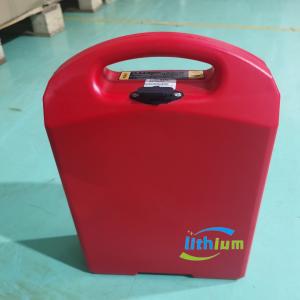 Quality Black Colored Electric Forklift Lithium Ion Battery with Capacity 30Ah Voltage 24V for sale