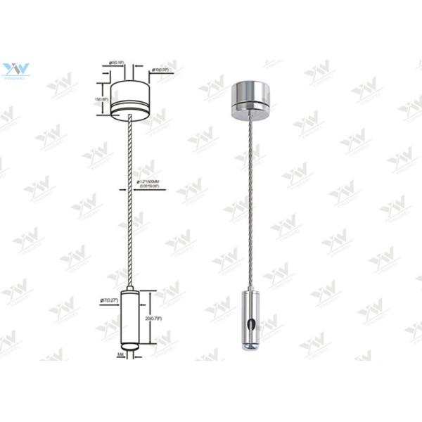 Buy Compact Design Light Suspension Kit 30 KG Safe Working Load For Hang Panel Lights at wholesale prices