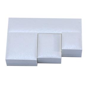 Handmade Eco Cardboard flip white Jewelry Box customizable jewellery box