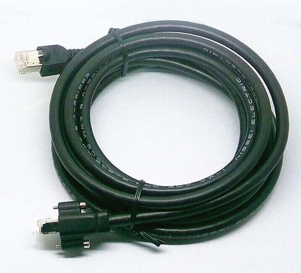 Buy RJ45 male to male cable with mount pannel screw at wholesale prices