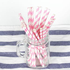 Birthday Decoration 8mm Biodegradable Paper Straws Compostable